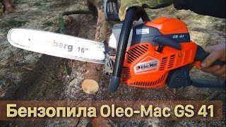 Бензопила OleoMac GS 41ИСПЫТАНИЯ В ЛЕСУ [upl. by Eimat]