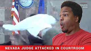 Judge Gets Attacked In Court  Reaction [upl. by Gretna615]