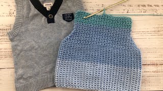 How to crochet the waistcoat stitch correctly [upl. by Xena]