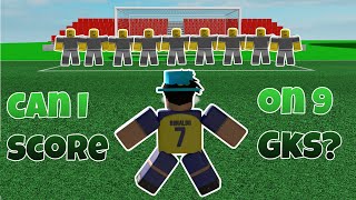 Can I Score on 9 Goal Keepers In Touch Football Roblox [upl. by Fernandina879]