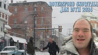 Walking around in the snow in Royersford PA Jan 19th 2024 [upl. by Gertie18]