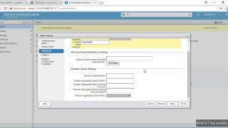 Zimbra Administration Create Domain and Create Email Account [upl. by Dominga574]