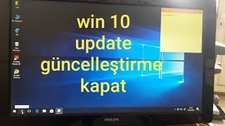 Windows 10 update kapatma win 10 güncelleme kapatma Turn off Win 10 update [upl. by Anij]