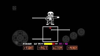 beating Sans Undertale on mobile [upl. by Raimes]