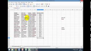FUNCIONES DE BASE DE DATOS en CALC de Libre Office [upl. by Schonfield]