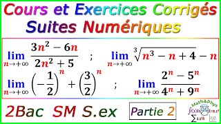 Les Suites Numériques  Cours et Exercices corrigés  2Bac – Partie2 [upl. by Mccord]