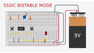 555 Timer IC in Bistable Mode [upl. by Stefa795]