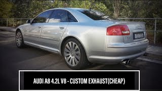 2003 Audi A8 42L V8 with Modified exhaust  Sound and takeoff [upl. by Izogn]