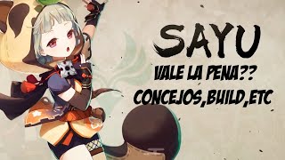 Sayu vale la pena Concejos Build Etc  Genshin Impact [upl. by Eddra]