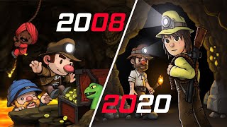 Evolution of Spelunky games 2008 2020 [upl. by Ybrad]