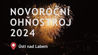 Ohňostroj Ústí nad Labem  112024 [upl. by Derron421]