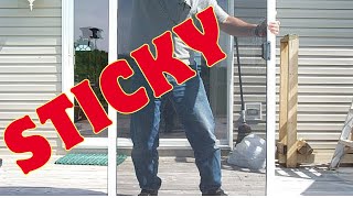 How to Fix Sticky Screen Sliding Door Rollers Easy Way [upl. by Aniham]