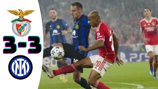 Inter vs Benfica 33 highlights amp all goals 2023 [upl. by Thorr]