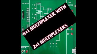 DESIGN AND REALIZATION OF 81 MULTIPLEXER WITH 21 MULTIPLEXERS [upl. by Ailuy]