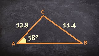 Ambiguous case law of sines two triangles SSA [upl. by Arlinda16]