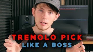 How To Tremolo Pick  Beginner Guitar Lesson [upl. by Ennoitna]