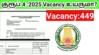 TNPSC Group 4 Vacancy 20242025 Junior Assistant Typist steno Revenue department [upl. by Powers]