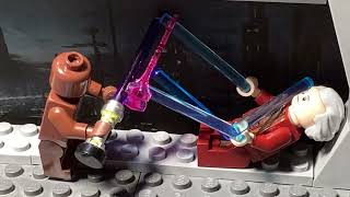 Palpatine vs Windu LEGO Stop Motion full fight [upl. by Enenstein]