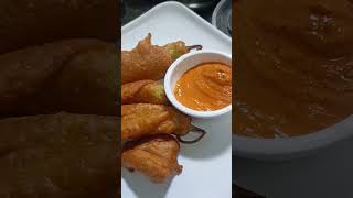 green chili bajji  mexican mint bajji recipe  by vasi lovely food [upl. by Jessalin177]