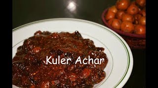 kuler Achar  টোপা কুলের মিষ্টি আচার । Boroi Achar । Berry Pickle Recipe। [upl. by Anilef36]