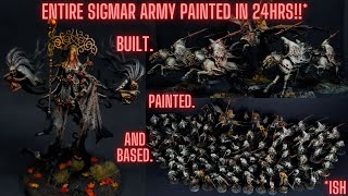 SCARIEST Warhammer Army in the World Speed Painted in 24hrs [upl. by Ewold]