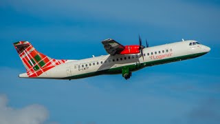 Loganair ATR72 departure [upl. by Neelon]