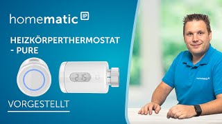 Homematic IP  Heizkörperthermostat – pure [upl. by Chong]