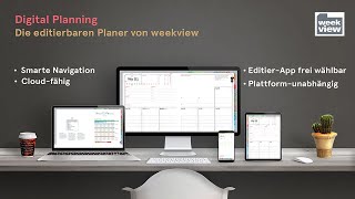 weekview Digital Planning Interactive  Smarte Navigation  Cloudfähig  Plattformunabhängig [upl. by Berkeley]