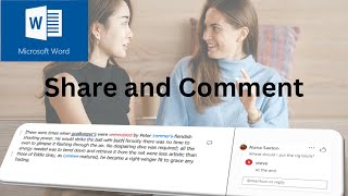 This video explains how to Share Track changes and Comment in Microsoft Word [upl. by Nhojleahcim]