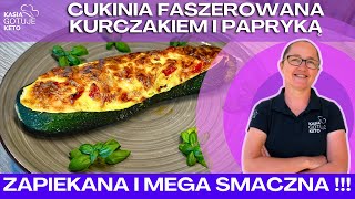 Kasia Gotuje Keto  Cukinia faszerowana kurczakiem i papryką [upl. by Nileuqcaj]