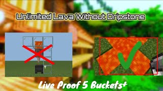 Unlimited Lava FARM in Minecraft Without Dripstone Only With Lava 💯 working [upl. by Shelly66]