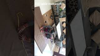 Old Table Makeover space saving table makeover shorts viralvideo [upl. by Amo]