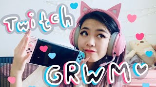 How I Get Ready For TWITCH STREAMS  Makeup n Pink Gamer Setup  Tiffany Weng [upl. by Dor]