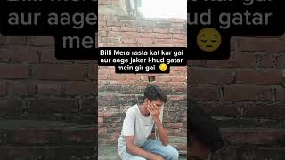 Billi ne rasta kat Diya 😂  shorts funny comedy [upl. by Ahsiram688]