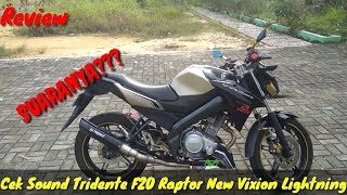 REVIEW  CEK SOUND KNALPOT RACING TRIDENTE F20 RAPTOR V4  3 TECH RACING EVOLUTION [upl. by Leur]