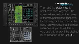 Chapter 3  Carenado G1000 Flight Plan  Flight Plan Editing [upl. by Yeoz]