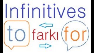 Infinitives Konusu ve Örnekleri Mastar ekleri Fiilleri To ve For Farkını öğrenin [upl. by Gillian737]