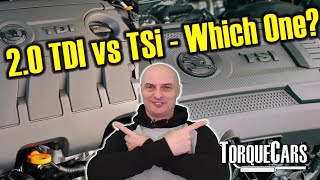 20 TDi vs 20 TSi Which Engine Is Right For You Pros and Cons diesel vs petrol gasoline [upl. by Anaitak352]