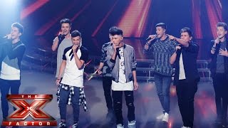 Stereo Kicks sing The Beatles Let It BeHey Jude Medley  Live Week 3  The X Factor UK 2014 [upl. by Aneehsram]