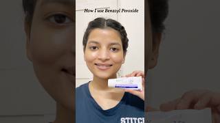 🫧How I use Benzoyl Peroxide✨ acne shorts skincare ytshorts youtube viralvideo [upl. by Enialb]