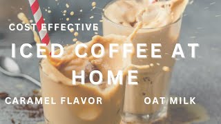 WATCH ME MAKE MY VENTI ICED CARAMEL COFFEE AT HOME STARBUCKS WHO [upl. by Thompson]