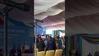 Tanzania presidential band performance at EAC Summit [upl. by Nosmas]