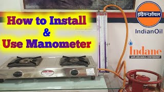 How to Use Manometer for LPG pressure check  Manometer Kaise Install amp Use kare [upl. by Eutnoj]