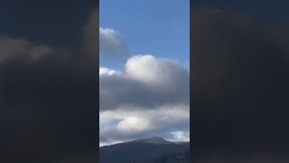 Lake Windermere amp snow on Langdale valley mountains through the trees [upl. by Mellette]