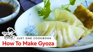 How To Make Gyoza Japanese Potstickers Recipe 餃子の作り方 レシピ [upl. by Shaylyn]