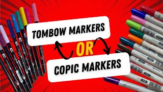 Copic or Tombow Markers Review [upl. by Ahsinra353]