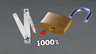 How to Open Lock Without Key Very Easy  World TV [upl. by Deraj972]