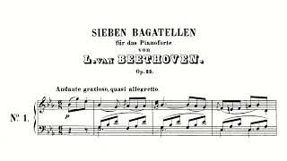 Beethoven 7 Bagatelles Op 33 with Score [upl. by Aldridge474]