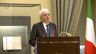 Il Presidente Mattarella commemora Scalfaro [upl. by Fishman]