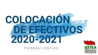 Vídeo guía de apoyo en la solicitud Colocación de efectivos 2021 personal interino [upl. by Marketa270]